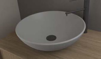 Zero - Νιπτήρας επικαθήμενος Ø46 cm Grey Matt