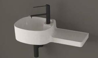 Harmony L - Νιπτήρας κρεμαστός White 65x32 cm