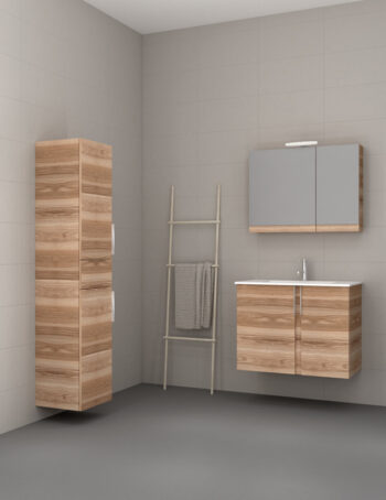 Amazon III - Έπιπλο Μπάνιου Μελαμίνη MDF Κρεμαστό Μ65xΠ43xΥ60 cm με νιπτήρα
