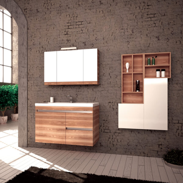 Blend I - Έπιπλο Μπάνιου Μελαμίνη MDF Κρεμαστό Μ100xΠ45xΥ60 cm με νιπτήρα