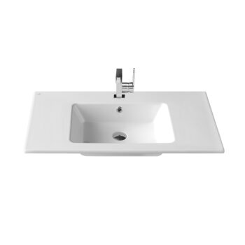 Ibiza - Νιπτήρας πορσελάνης ένθετος White Μ91xΠ51xΥ12 cm
