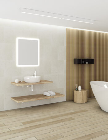 X Wood I - Έπιπλο Μπάνιου Κρεμαστό Μ120xΠ50 cm με νιπτήρα