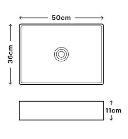Floppy - Νιπτήρας επικαθήμενος Μ50xΠ36xΥ11 cm White - Image 2
