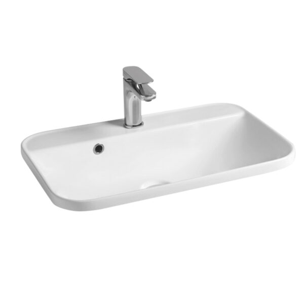 Gio Drop In 60 - Νιπτήρας υποκαθήμενος Μ60xΠ40xΥ16,5 cm White