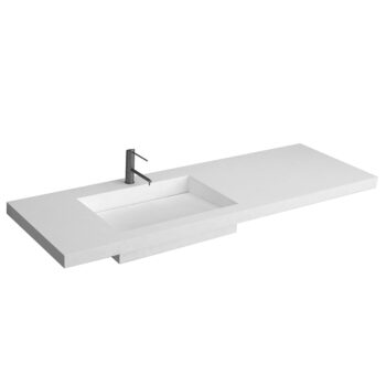 Ultima VII - Έπιπλο Μπάνιου Λάκα MDF Κρεμαστό Μ156xΠ52xΥ55 cm με νιπτήρα - Image 3