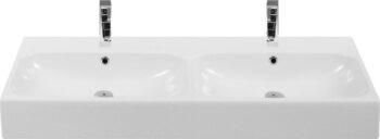Pinto Double 151 - Νιπτήρας πορσελάνης κρεμαστός Μ151xΠ46,5xΥ13,5 cm White