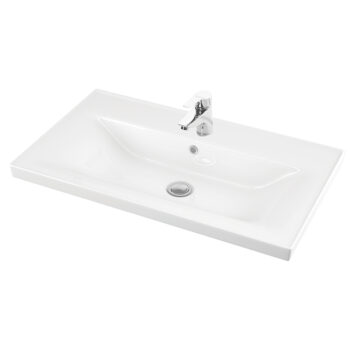 Sava - Νιπτήρας πορσελάνης ένθετος White Μ100xΠ45xΥ10 cm
