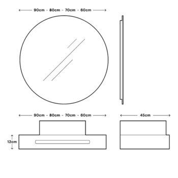 X Trim II - Έπιπλο Μπάνιου Κρεμαστό Λάκα WPC Μ60xΠ45xΥ12 με νιπτήρα - Image 2