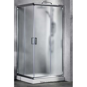 Tema New Tema-Καμπίνα ντους τετράγωνη 100x100x180 cm chrome Fabric