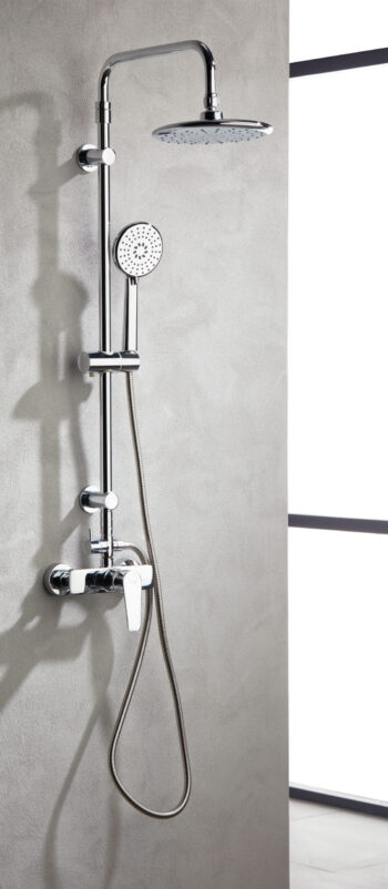 Tema Roma Rain - Στήλη ντους ρυθμιζόμενου ύψους 85-137cm με μπαταρία Chrome - Image 2