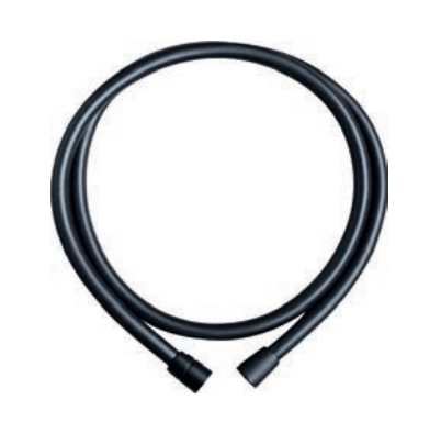 Tema - Σπιράλ τηλεφώνου ντους εύκαμπτο 150cm Black Matt