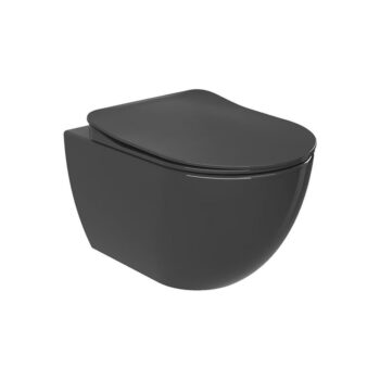 Tema Creavit Free - Λεκάνη κρεμαστή 51x35,5 cm Anthracite Matt - Image 2