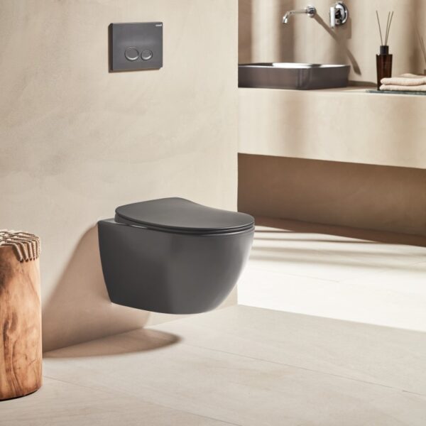 Tema Creavit Free - Λεκάνη κρεμαστή 51x35,5 cm Anthracite Matt