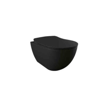 Tema Creavit Free - Λεκάνη κρεμαστή 51x35,5 cm Black Matt - Image 2