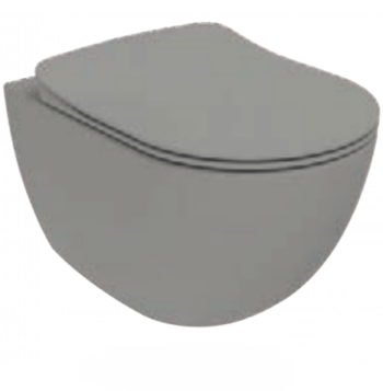 Tema Creavit free rim off - Λεκάνη κρεμαστή rimless 51x35,5 cm Cool Grey Matt - Image 2