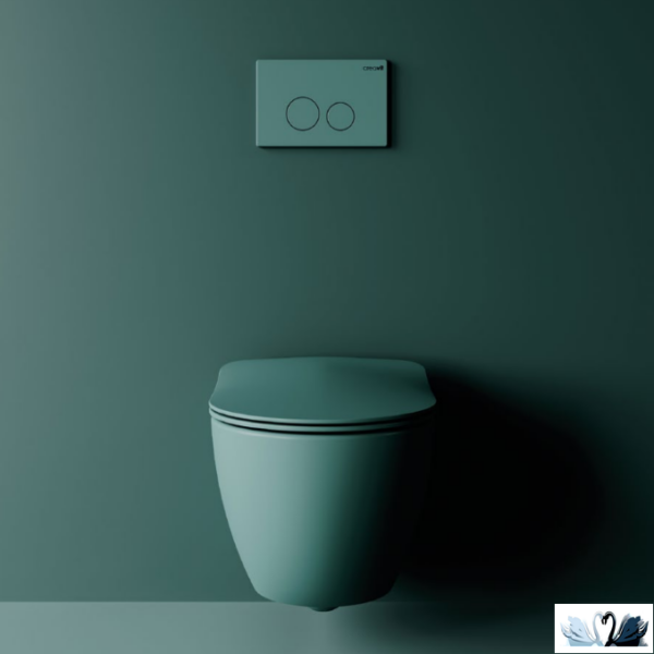 Tema Creavit free rim off - Λεκάνη κρεμαστή rimless 51x35,5 cm Nile Green Matt
