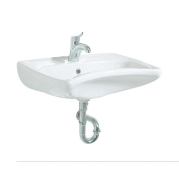 Tema Creavit - Νιπτήρας πορσελάνης κρεμαστός ΑΜΕΑ 60x49cm White - Image 2