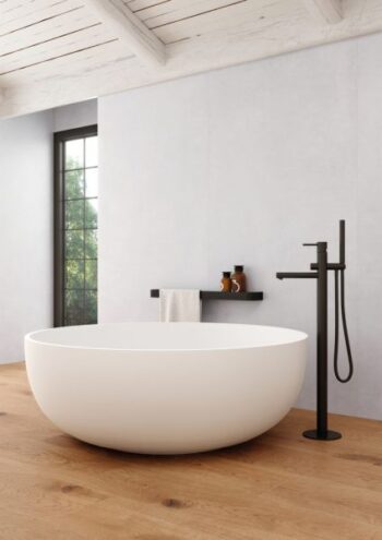 Μπανιέρα ελεύθερης τοποθέτησης Ø 150cm Solid - White Matt - Image 3