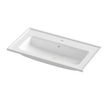 Orabella Lagina 80 - Νιπτήρας πορσελάνης ένθετος 80x45 cm White