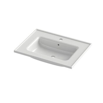 Orabella Lagina 60 - Νιπτήρας πορσελάνης ένθετος 60x45 cm White