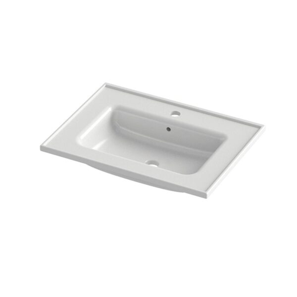 Orabella Lagina 60 - Νιπτήρας πορσελάνης ένθετος 60x45 cm White
