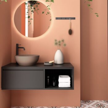 Orabella Drawer With Shelf 120 - Έπιπλο μπάνιου κρεμαστό με συρτάρι και ράφι 120x45xY30 cm - Image 2