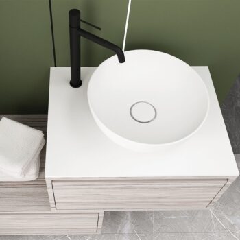 Orabella Drawers Asymmetrical 60 - Έπιπλο μπάνιου κρεμαστό με συρτάρια 60x45xY30 cm - Image 2
