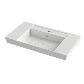Orabella Vanity 80 Long - Έπιπλο μπάνιου Επιδαπέδιο με πόρτες, Νιπτήρα και Καθρέπτη Μ80xΒ45xΥ76cm - Image 4