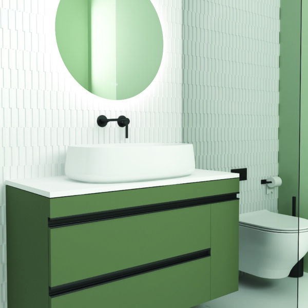 Orabella Vision 100 - Έπιπλο μπάνιου κρεμαστό με συρτάρια 100x45xY60 cm