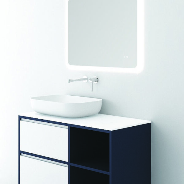 Orabella Drawer With Shelf 100 Double - Έπιπλο μπάνιου κρεμαστό με συρτάρια και ράφια 100x45xY60 cm