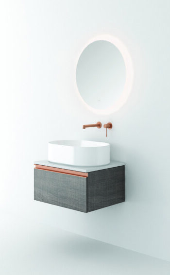 Orabella Regina 60 - Έπιπλο μπάνιου κρεμαστό με συρτάρι 60x45xY30 cm - Image 2