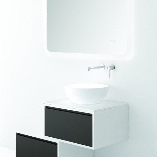 Orabella Drawers Asymmetrical 60 - Έπιπλο μπάνιου κρεμαστό με συρτάρια 60x45xY30 cm
