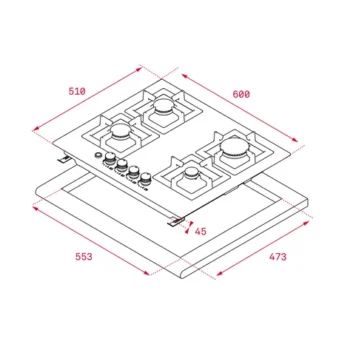 Teka EFX 60.1 4G - Ανοξείδωτη Εστία Γκαζιού 60 cm Inox - Image 6