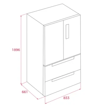 Teka French Door RFD 77825 SS - Ψυγειοκαταψύκτης No Frost 516Lt Inox - Image 8