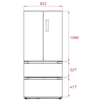 Teka French Door RFD 77825 SS - Ψυγειοκαταψύκτης No Frost 516Lt Inox - Image 9